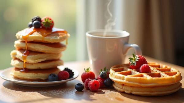 Pourquoi choisir les pancakes et waffles pour un brunch réconfortant